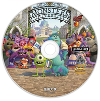 《怪兽电力公司2：怪兽大学/怪物公司2》4K UHD BD50裸碟(2013年) 含国语粤语